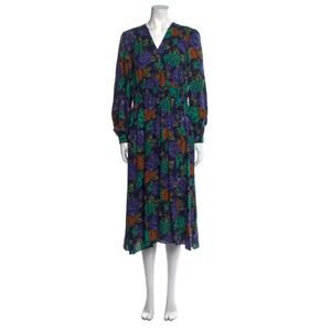 RE/DONE X THE ATTICO Floral Print Midi Length Dress